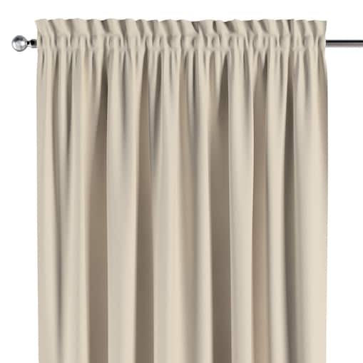 Zasłona na kanale z grzywką 1 szt. 130x260 beżowy