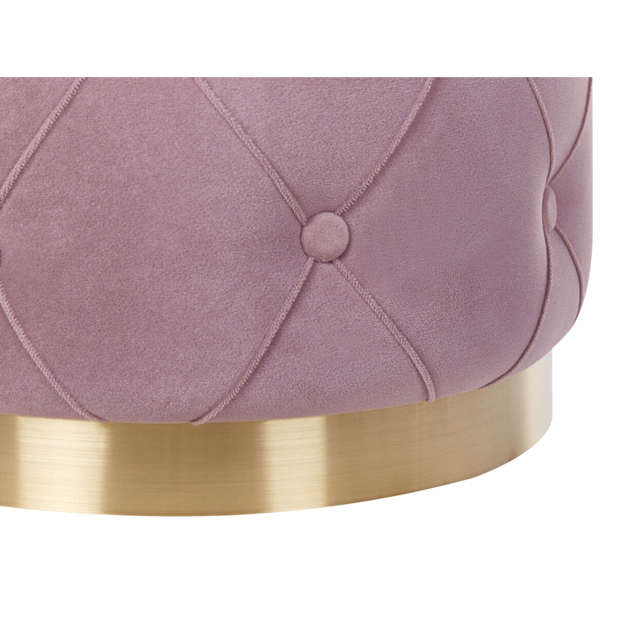 Zestaw 2 pufów ze schowkiem różowy PUEBLO