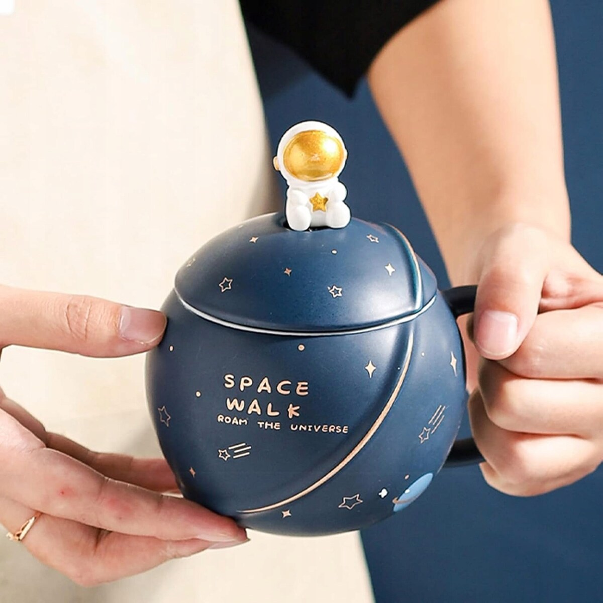 ZESTAW KUBEK Z PODGRZEWACZEM + Łyżka + Kabel USB PREZENT KUBEK ŚWIĄTECZNY