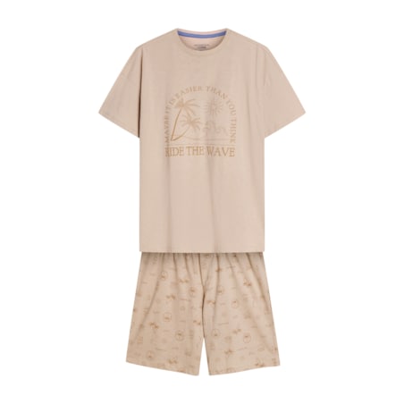 Piżama Sand 42604 -02X Piaskowy, XL