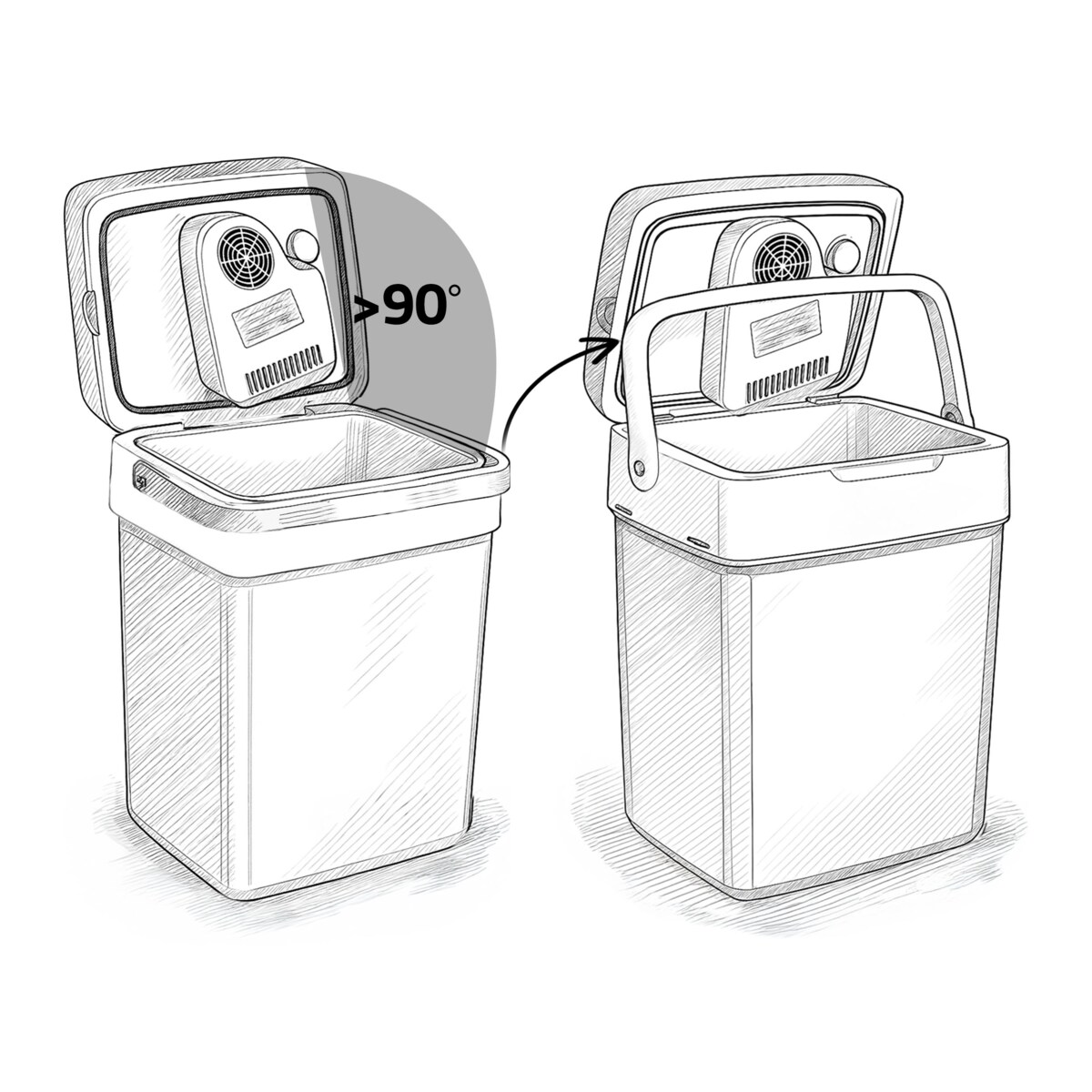 Lodówka turystyczna samochodowa 12V/230V USB funkcja grzania 26l Berdsen