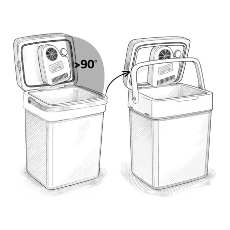 Lodówka turystyczna samochodowa 12V/230V USB funkcja grzania 26l Berdsen