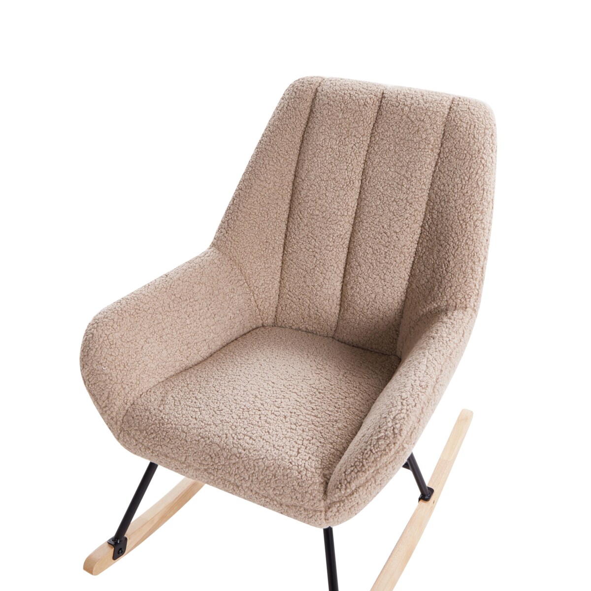 Fotel bujany KINNO Boucle Beżowy