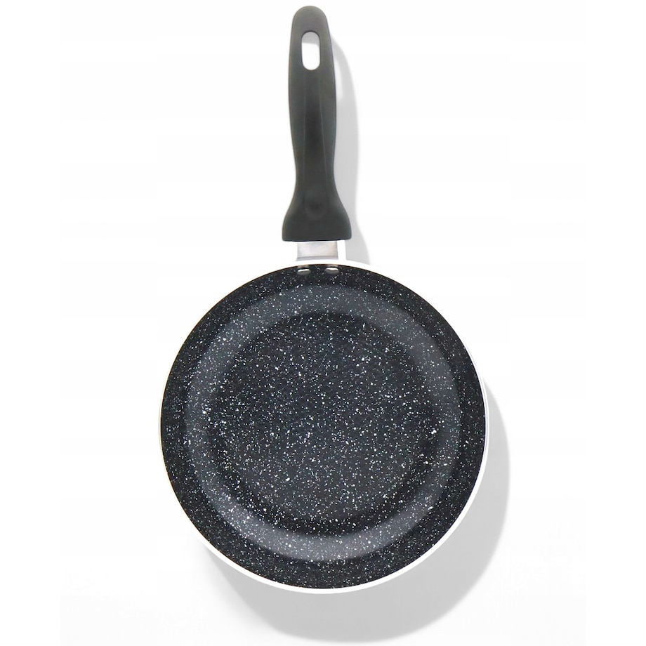 Patelnia Granitowa Pokrywka 30 Cm Plaster Miodu Indukcja Gaz 2.8L Wysoka 5.5