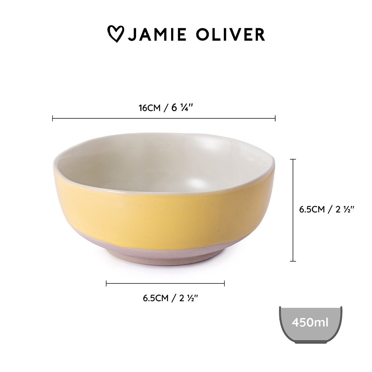 Jamie Oliver miseczki ceramiczne 16 cm Big Love - 4 szt.