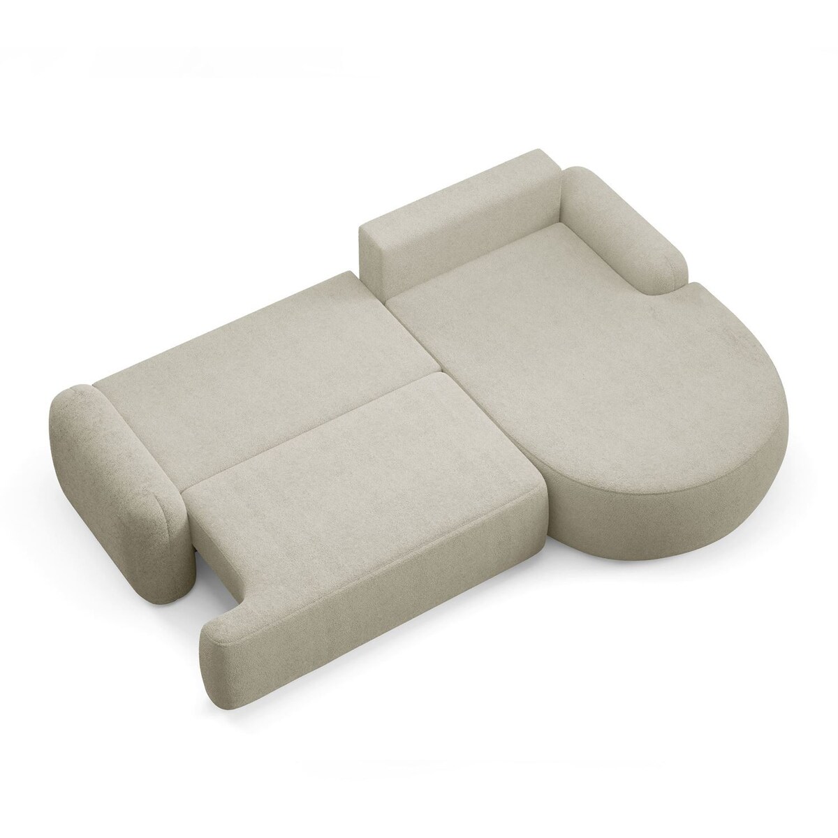 Zaokrąglony narożnik CLEO z funkcją spania, wersja prawa, Quelle 03