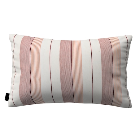 Poszewka Kinga na poduszkę prostokątną 60x40 czerwone pasy