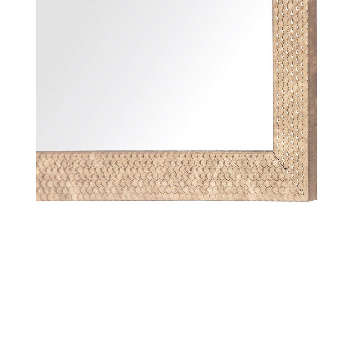 Lustro ścienne AJACCIO 50 cm 130 cm Mosiężny