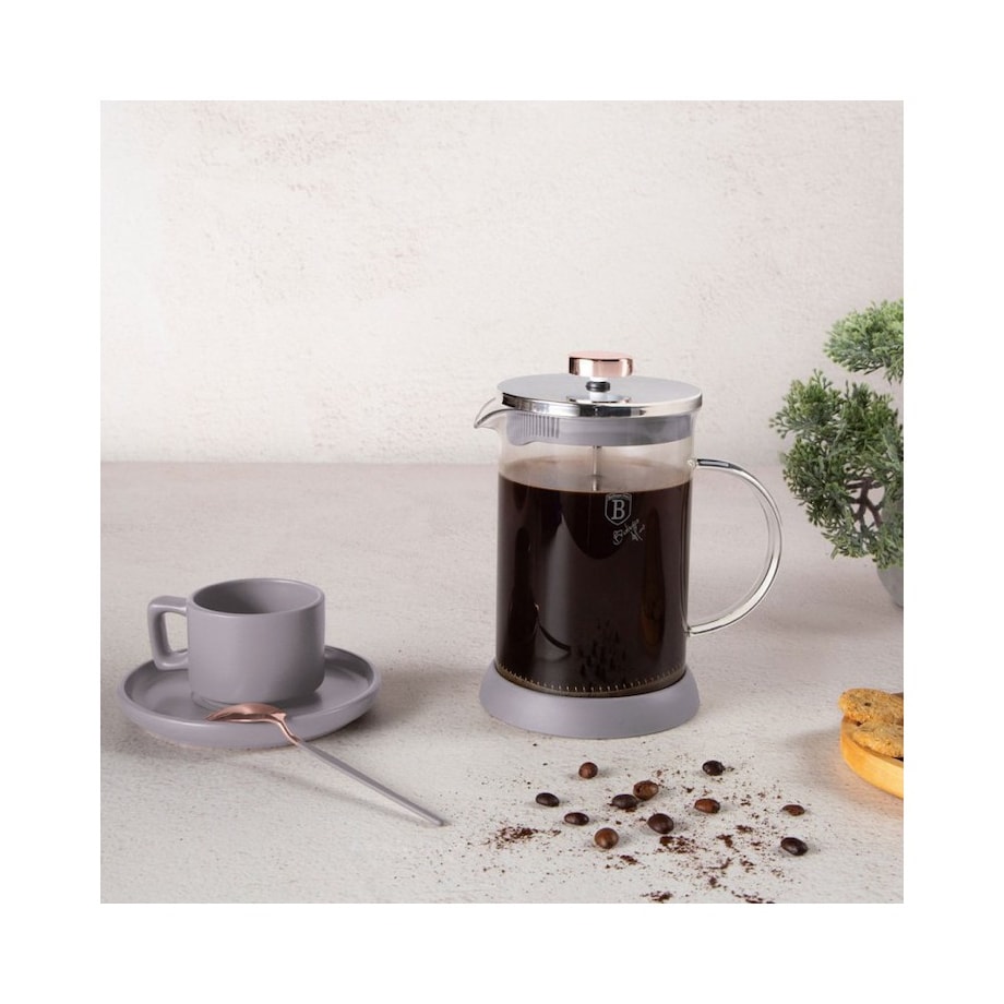 Berlinger Haus Taupe zaparzacz tłokowy do kawy herbaty 800ml BH8589