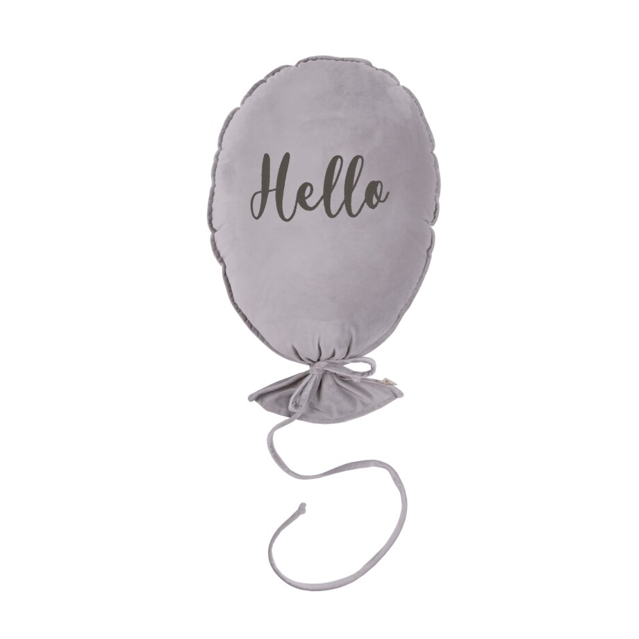 DECORATIVE BALLOON DELUX SILVER GREY - HELLO, GRAPHIT