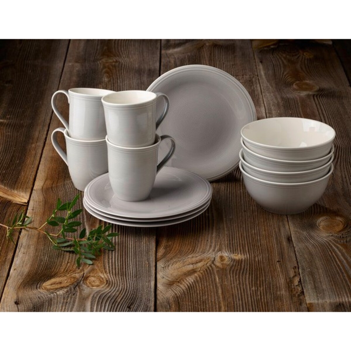 Zestaw śniadaniowy Color Loop Stone, 12 el, Villeroy & Boch