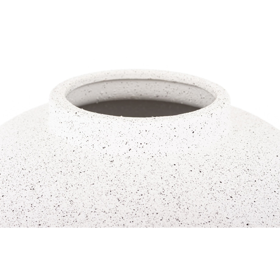 Wazon ceramiczny 26x21x21 cm FLORIDA biały