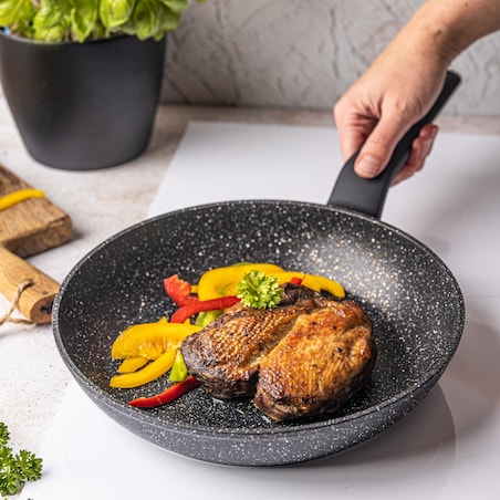 Patelnia z powłoką marmurową 24cm indukcja KLAUSBERG
