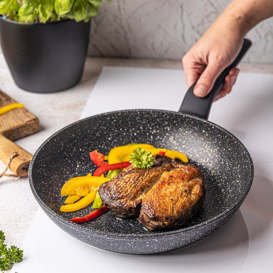 Patelnia z powłoką marmurową 24cm indukcja KLAUSBERG