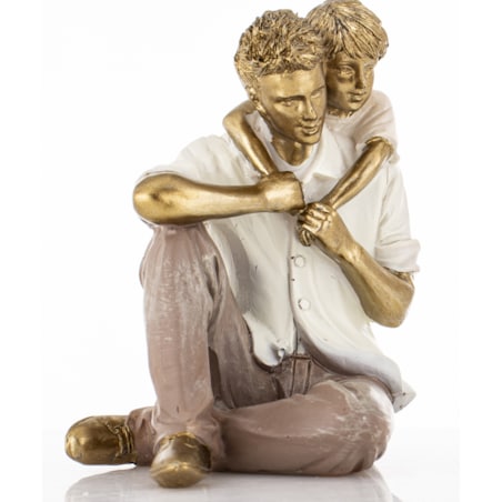 Dekoracja - ceramiczna figurka królika 32x13x13 cm srebrna