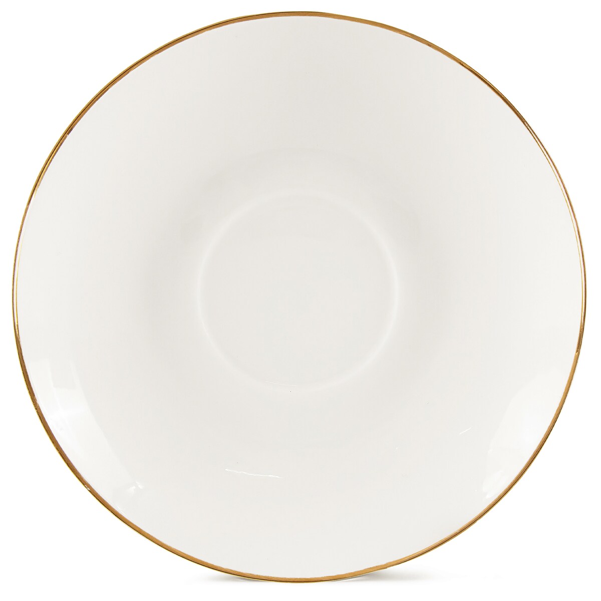 KONSIMO AD BELLA, Zestaw kawowy 6 os. (20 el.), kolor ecru/złoty