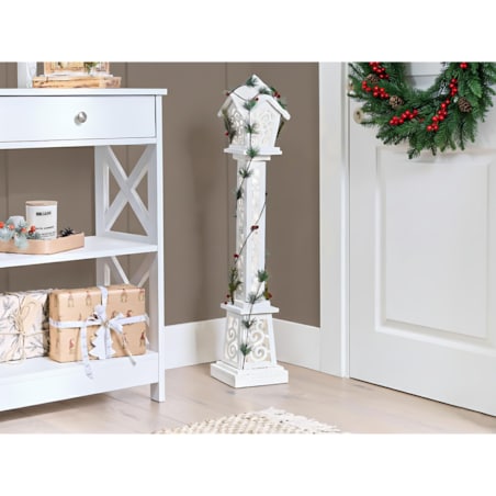 Dekoracja świąteczna LED LUMMENE Latarnia 80 cm Biały