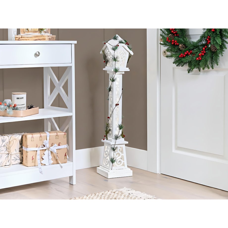 Dekoracja świąteczna LED LUMMENE Latarnia 80 cm Biały