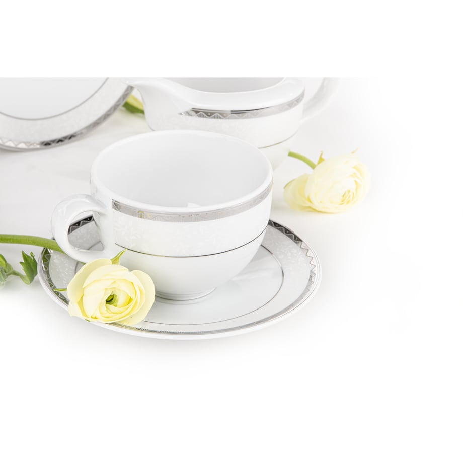 Zestaw kawowy 6os. (9el.) AMELIA PLATYNA