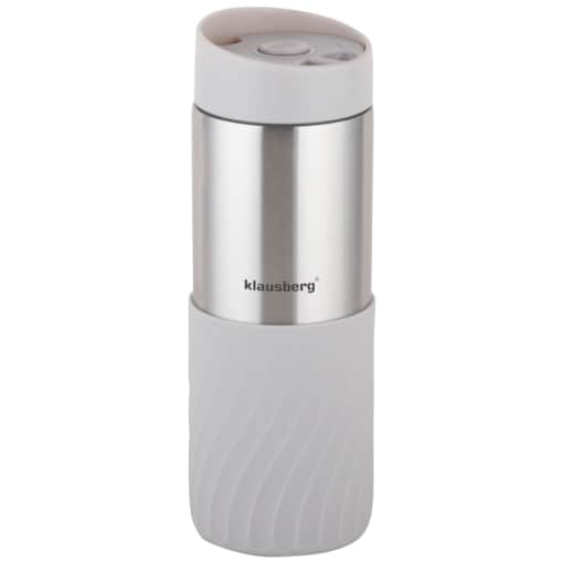 Kubek termiczny 400ml stal nierdzewna 18/8 KLAUSBERG beżowy