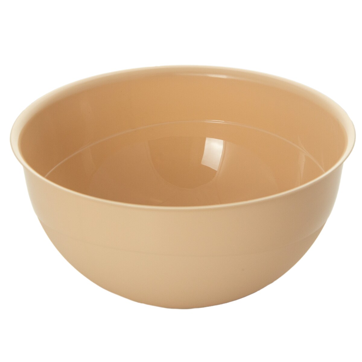 Miska Plastikowa Okrągła Kuchenna Zestaw Misek 3 Szt. Misa Beżowa
