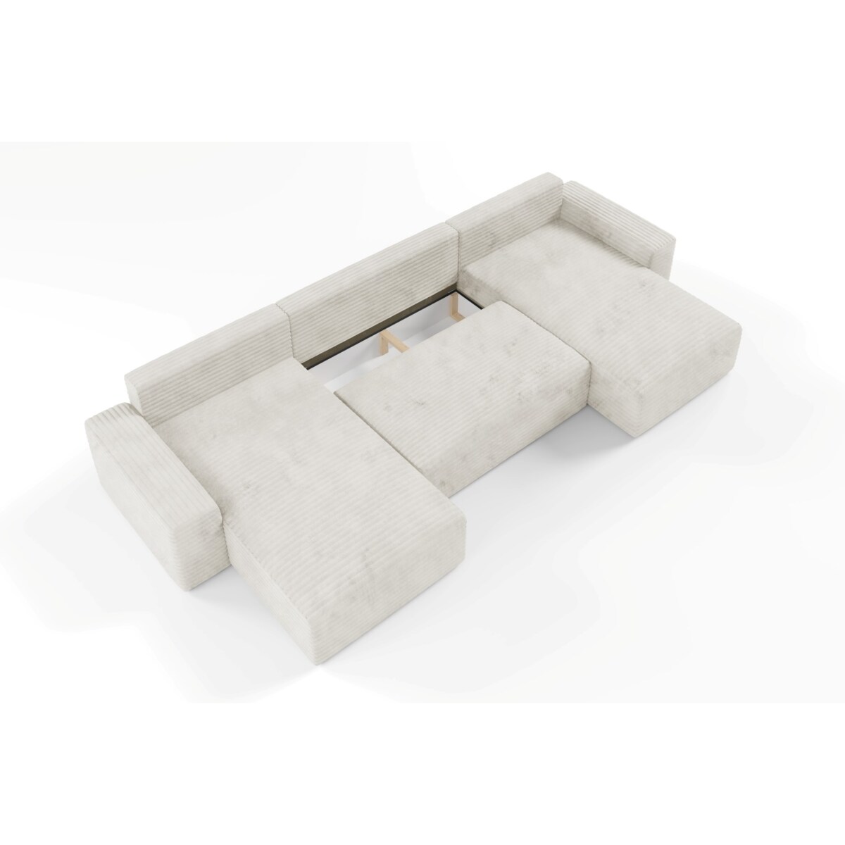 Narożnik COCO U z funkcją spania Kolor: TILIA 1