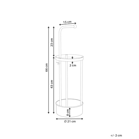 Stojak na parasole czarny MONNAIE