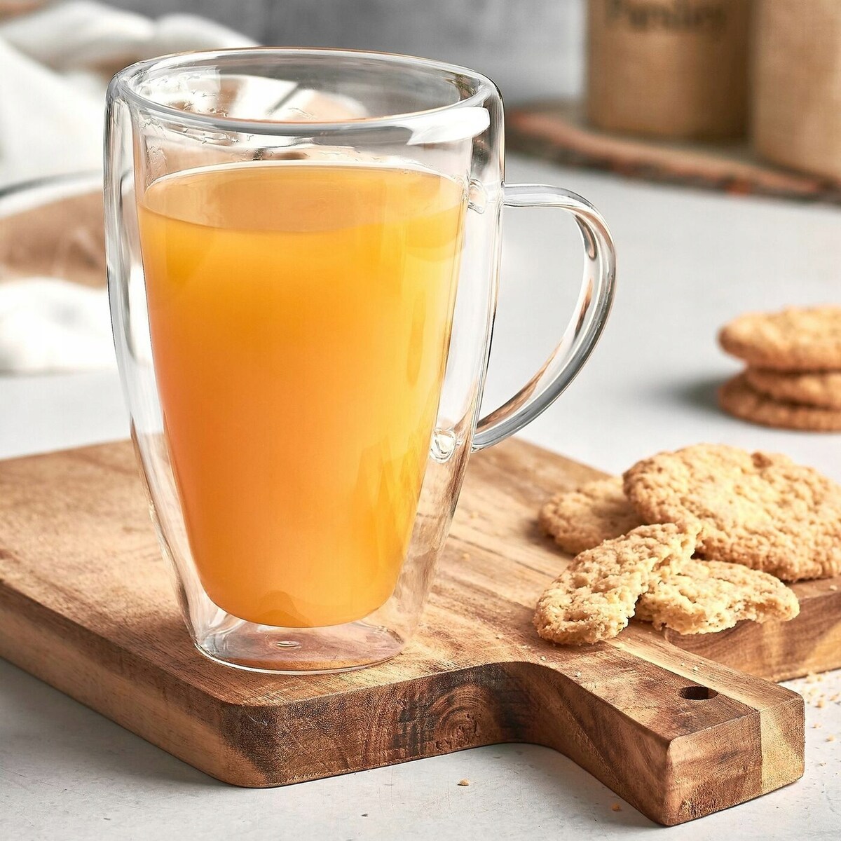 KUBEK SZKLANKA 2 x 280 ml PODWÓJNA ŚCIANKA termiczne szkło na kawę herbatę