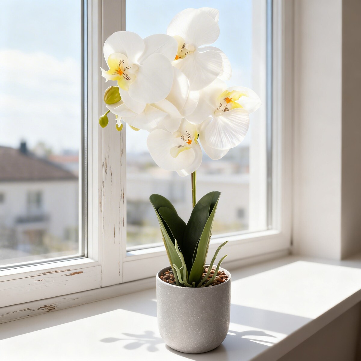 Sztuczne kwiaty Orchidea jak żywa Storczyk