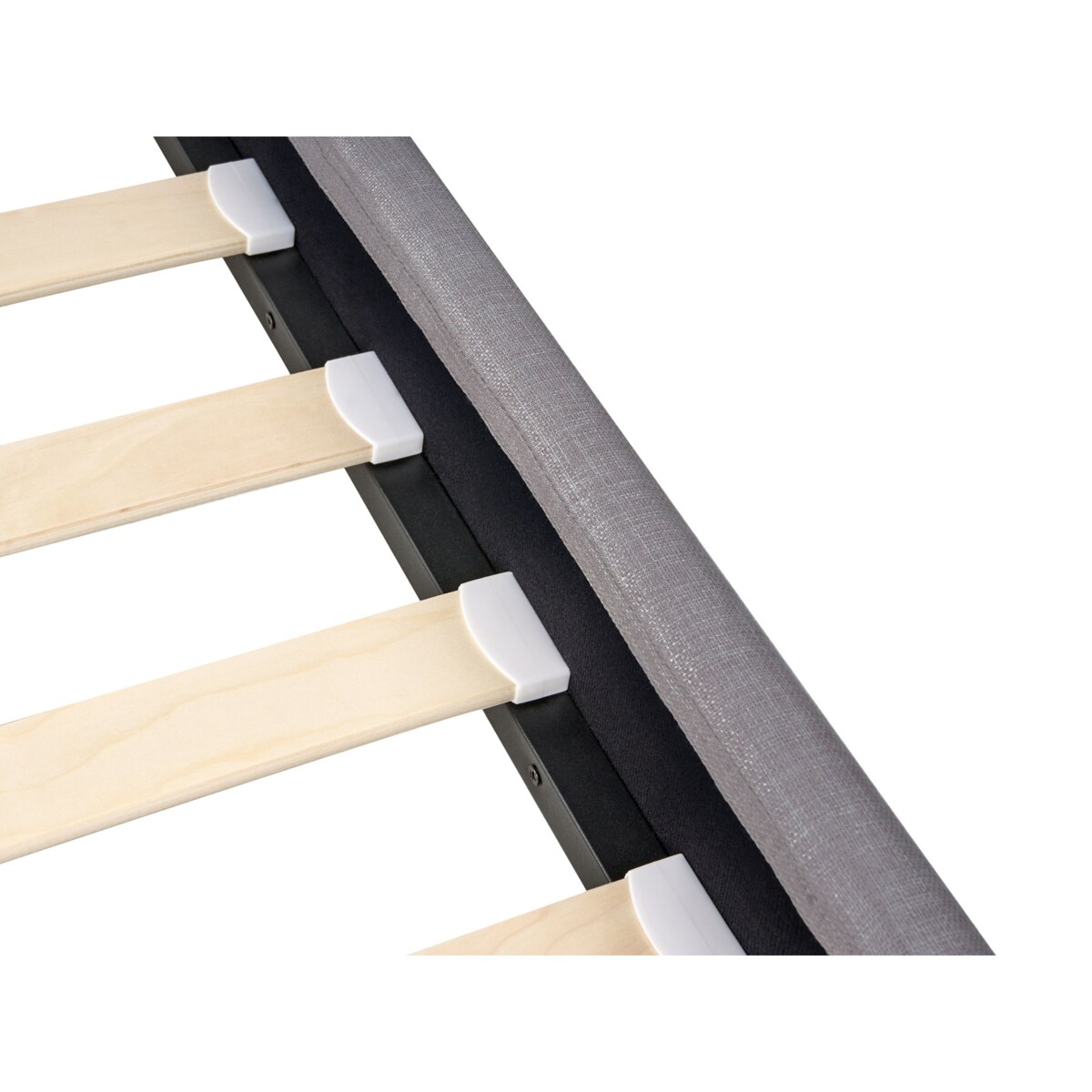 Łóżko FITOU 120 x 200 cm Jasnoszary