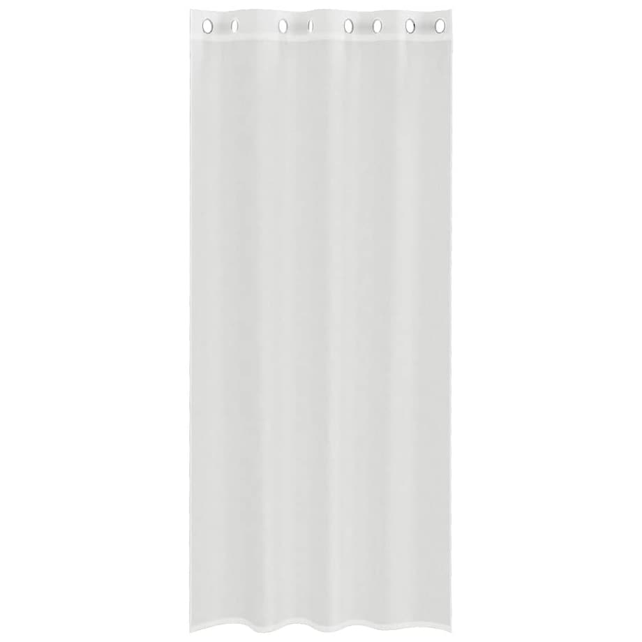 vidaXL Zasłony woalowe z przelotkami 2 szt. białe