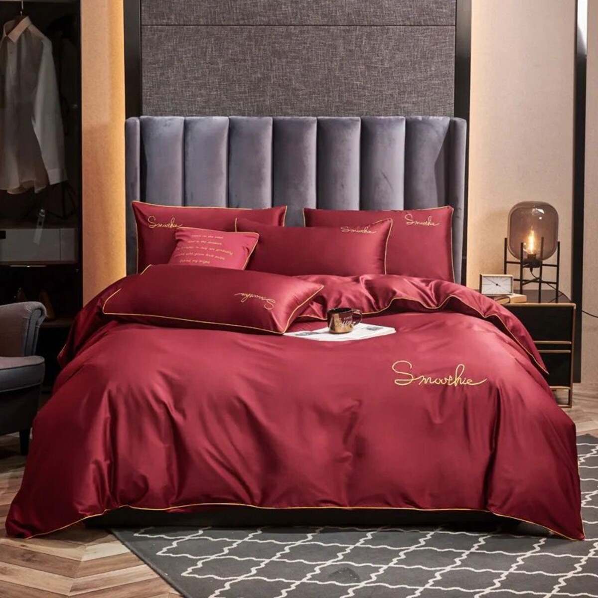 pościel mikrofibra z haftem 160x200 cm