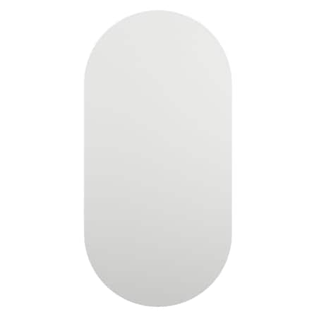 vidaXL Lustro z lampami LED, 40x20 cm, szklane, owalne