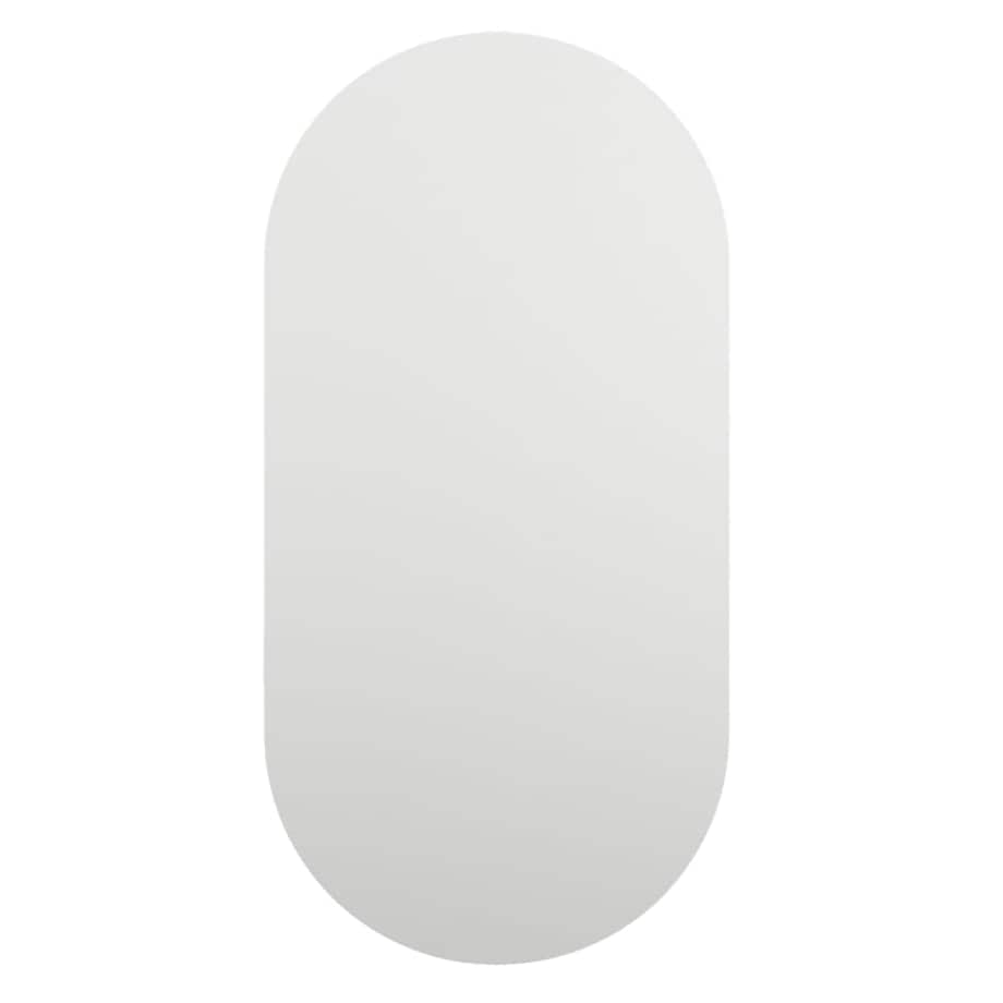 vidaXL Lustro z lampami LED, 40x20 cm, szklane, owalne