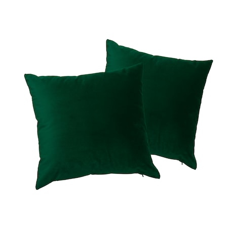 Aksamitna poszewka w kolorze butelkowej zieleni Werona 40x40 cm