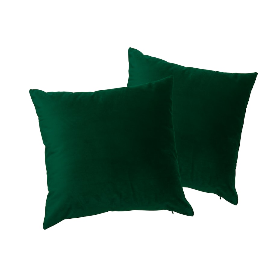 Aksamitna poszewka w kolorze butelkowej zieleni Werona 40x40 cm