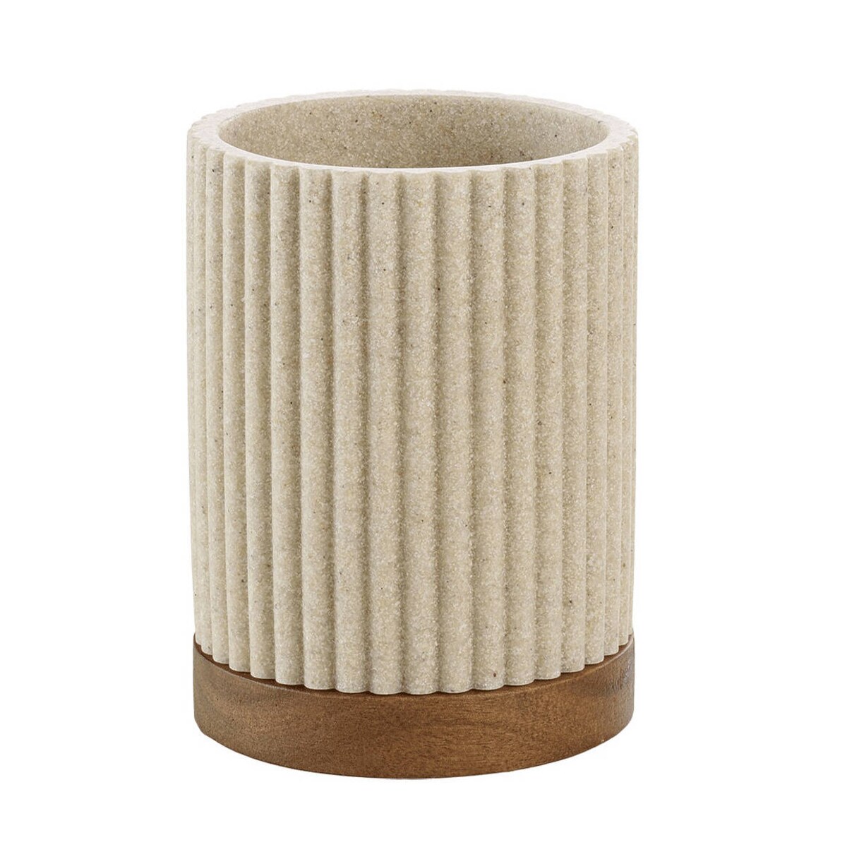 Prążkowany kubek łazienkowy NIAGARA, 8 x 10.8 cm