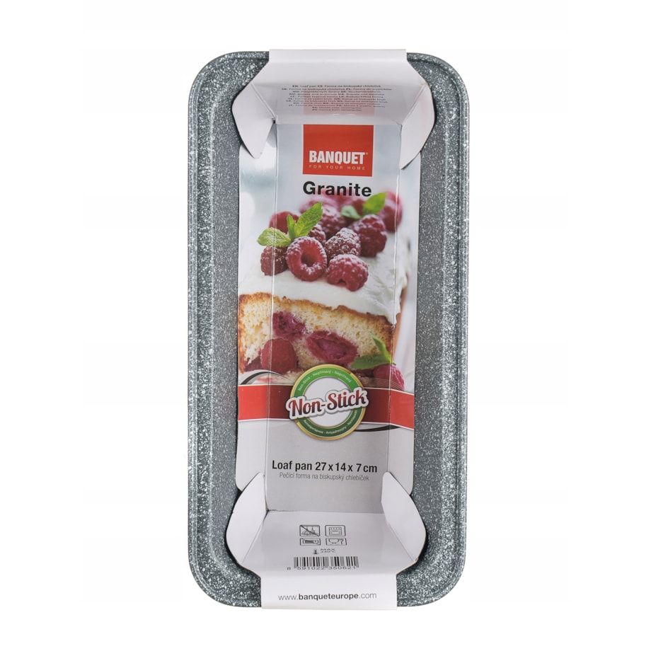 FORMA na KEKS KEKSÓWKA GRANITE chleb 27 x 14 cm Blacha podłużna wypieki