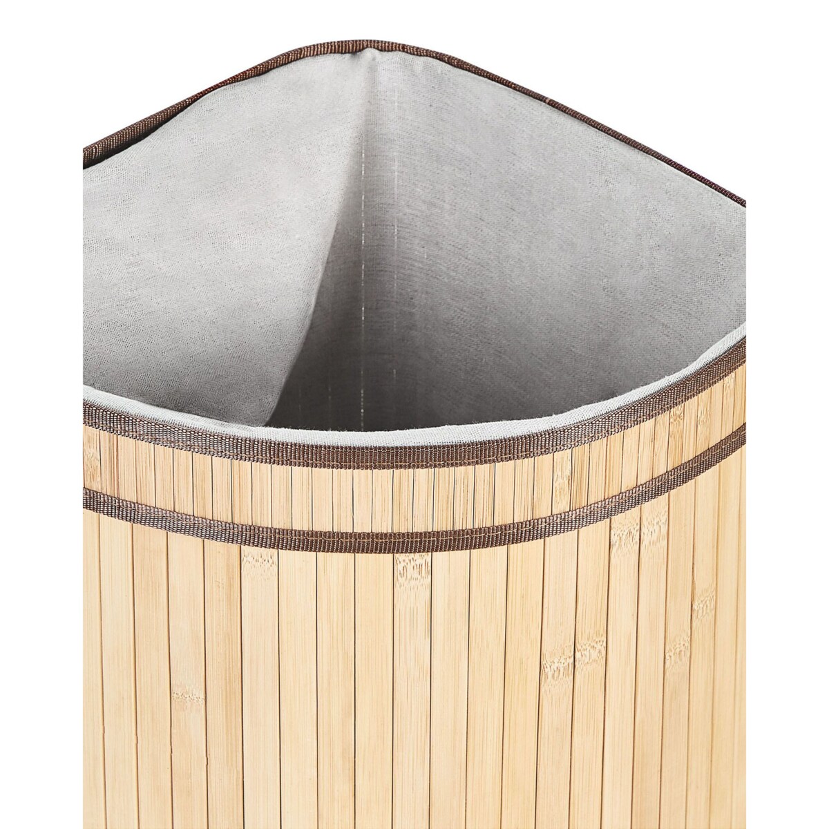Kosz bambusowy z pokrywką jasne drewno BADULLA