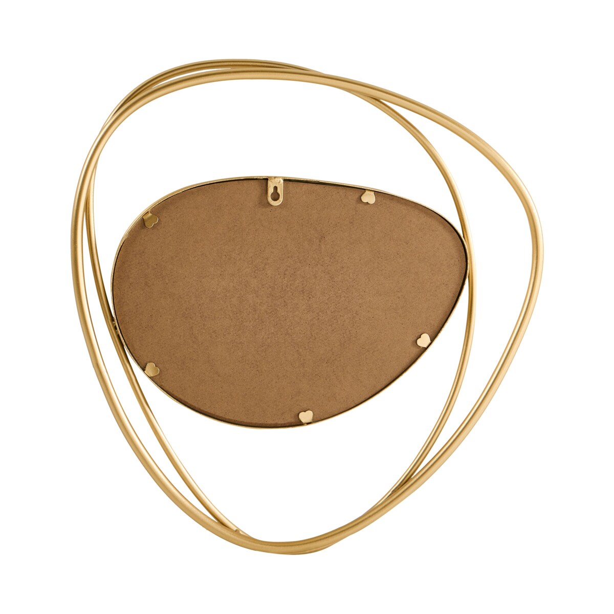 Lustro ścienne COURCY 50 cm 54 cm Metal Złoty