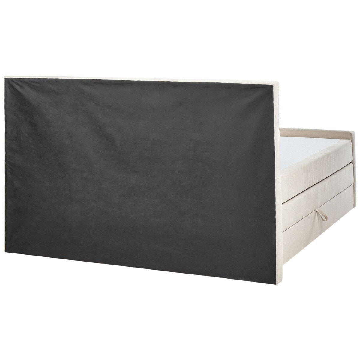 Łóżko kontynentalne z pojemnikami 180 x 200 cm beżowe ARISTOCRAT