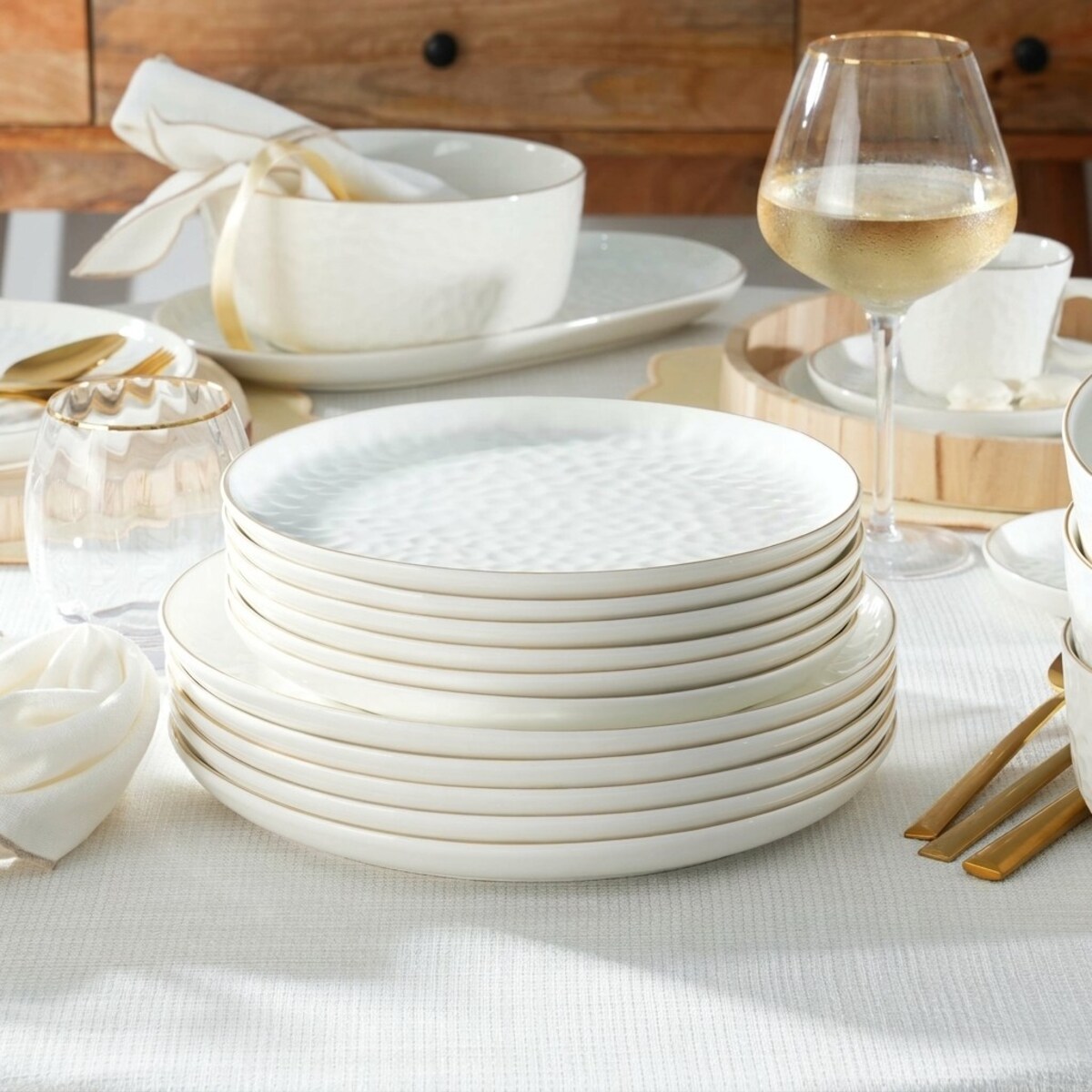VILLA ITALIA Serwis obiadowy porcelanowy dla 6 osób PAULA