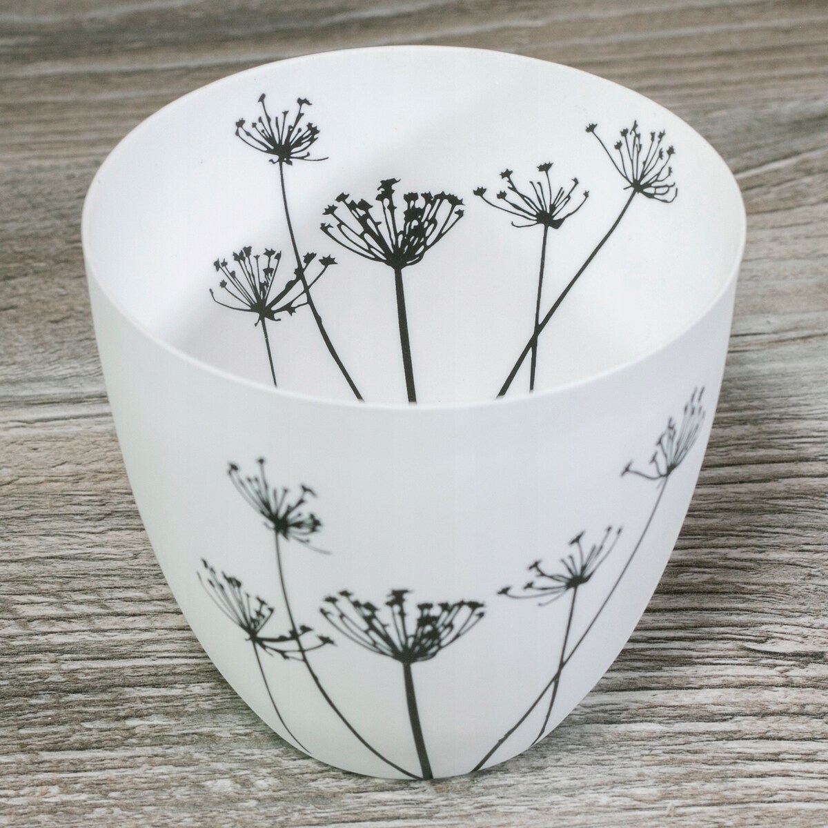 ŚWIECZNIK tealight KWIATY ceramika