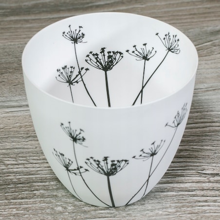 ŚWIECZNIK tealight KWIATY ceramika
