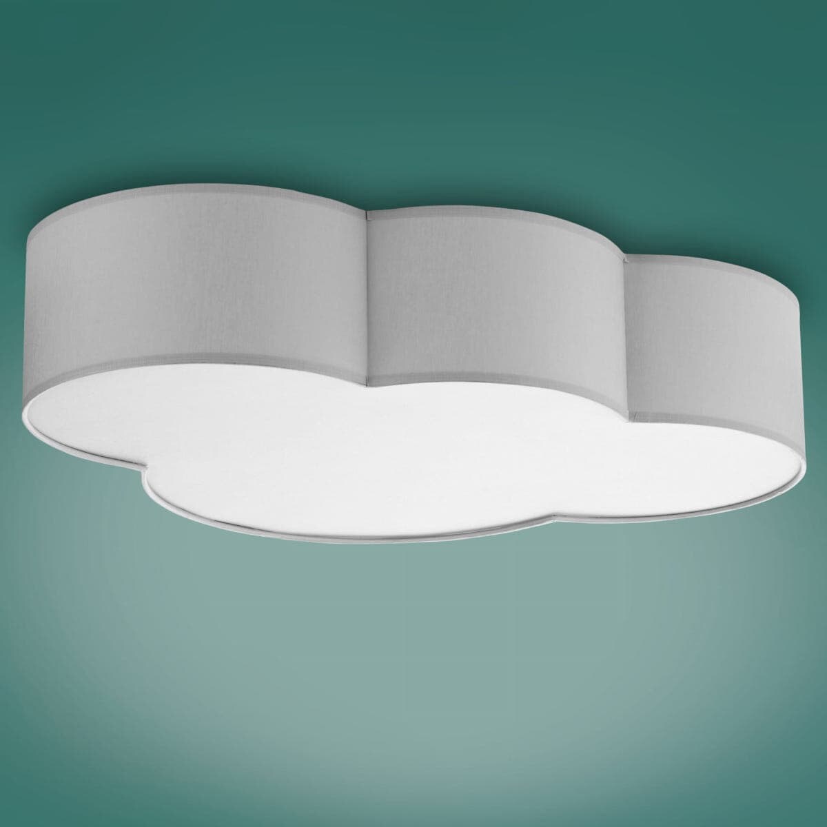 Plafon dziecięcy chmura Cloud 3145 TK Lighting tkaninowy biały szary