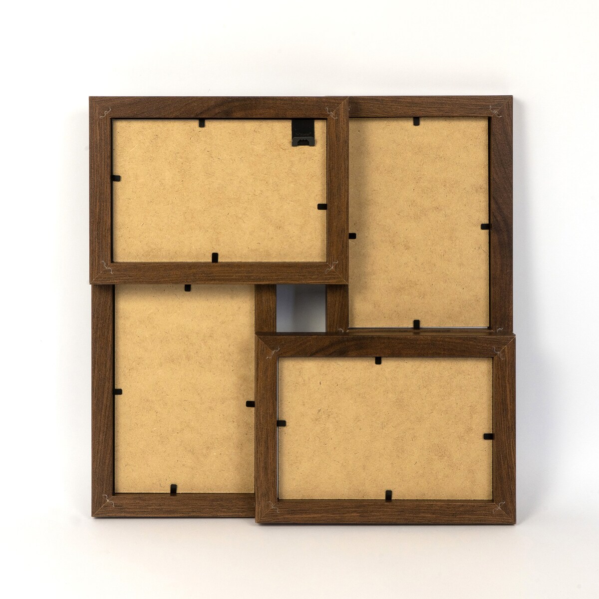 Multirama ramka na zdjęcia. Brązowa multirama na cztery zdjęcia 10x15 cm Ramka na zdjęcia 4 w 1 MULTI HEN 4 FRAMAI