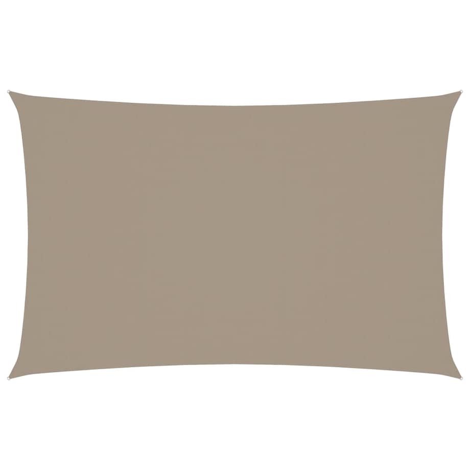 vidaXL Prostokątny żagiel ogrodowy, tkanina Oxford, 2x5 m, taupe