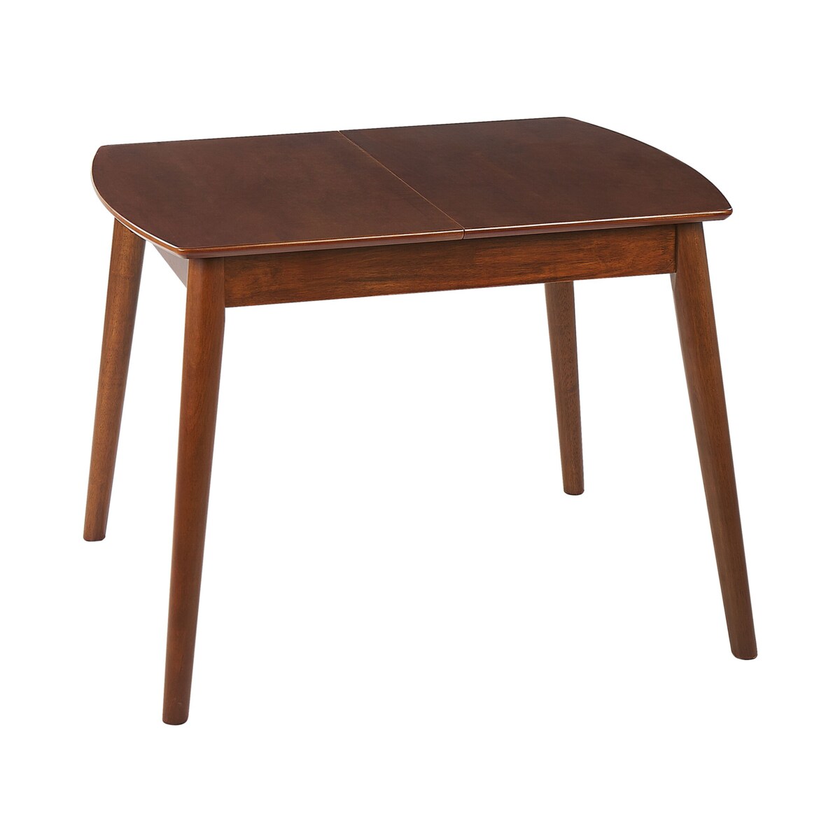 Stół do jadalni rozkładany TOMS Ciemnobrązowy 100/130 cm 80 cm Drewno