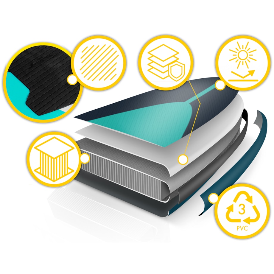 Deska SUP do pływania pompowana Paddle Reefbreak 350cm Neo-Sport ZESTAW