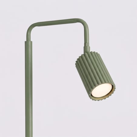 Lampa podłogowa KARBON 1 zielona oliwka